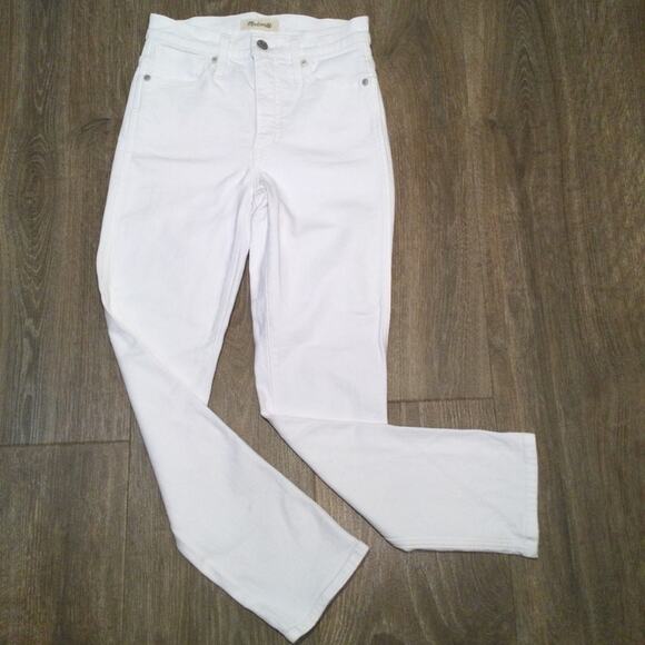 Madewell Stovepipe Jeans white size 24 MC636 - Picture 2 of 8